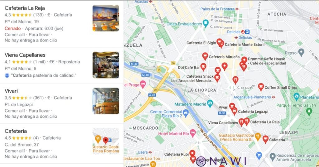 mapa interactivo para mejorar el SEO local
